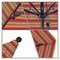 California Umbrella 7.5' Black Aluminum Market Patio Umbrella, Sunbrella Astoria Sunset 194061334584 - alternate 2